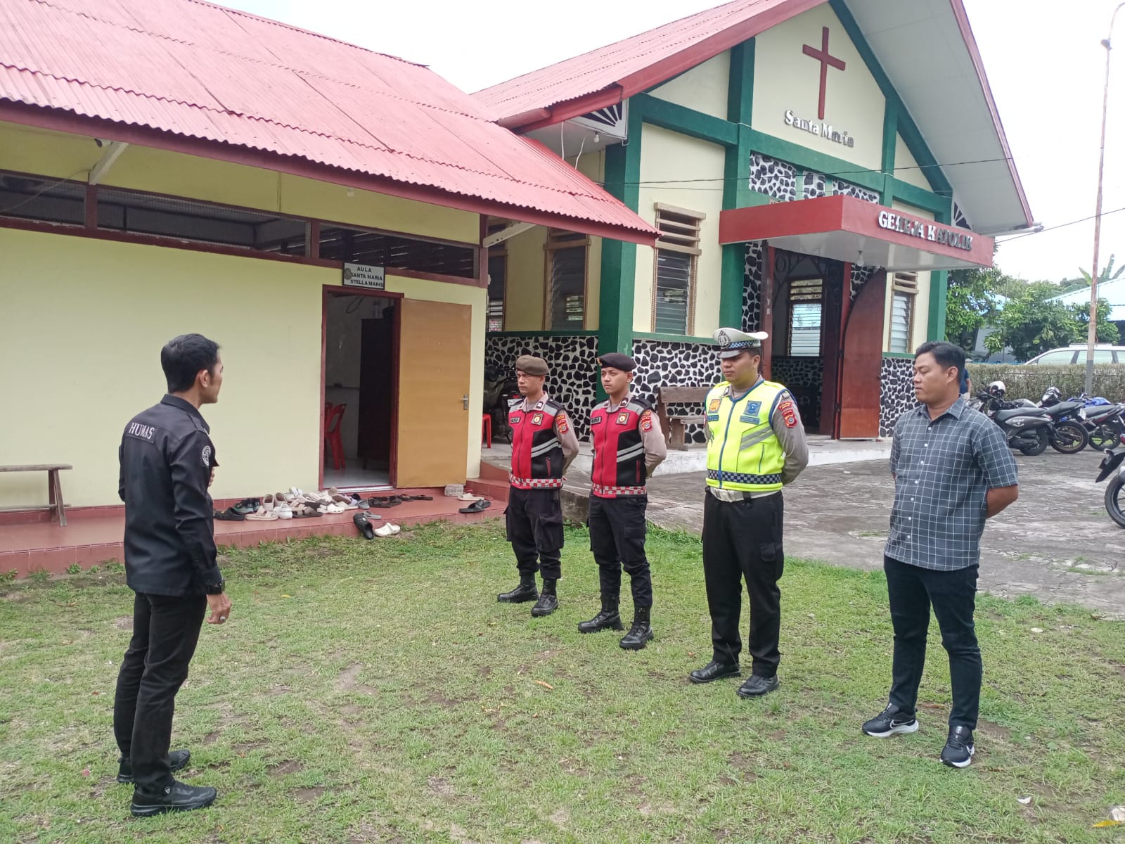 Polres Sabang Turunkan Personel Pengamanan Ibadah Kenaikan Isa Almasih di Sejumlah Gereja