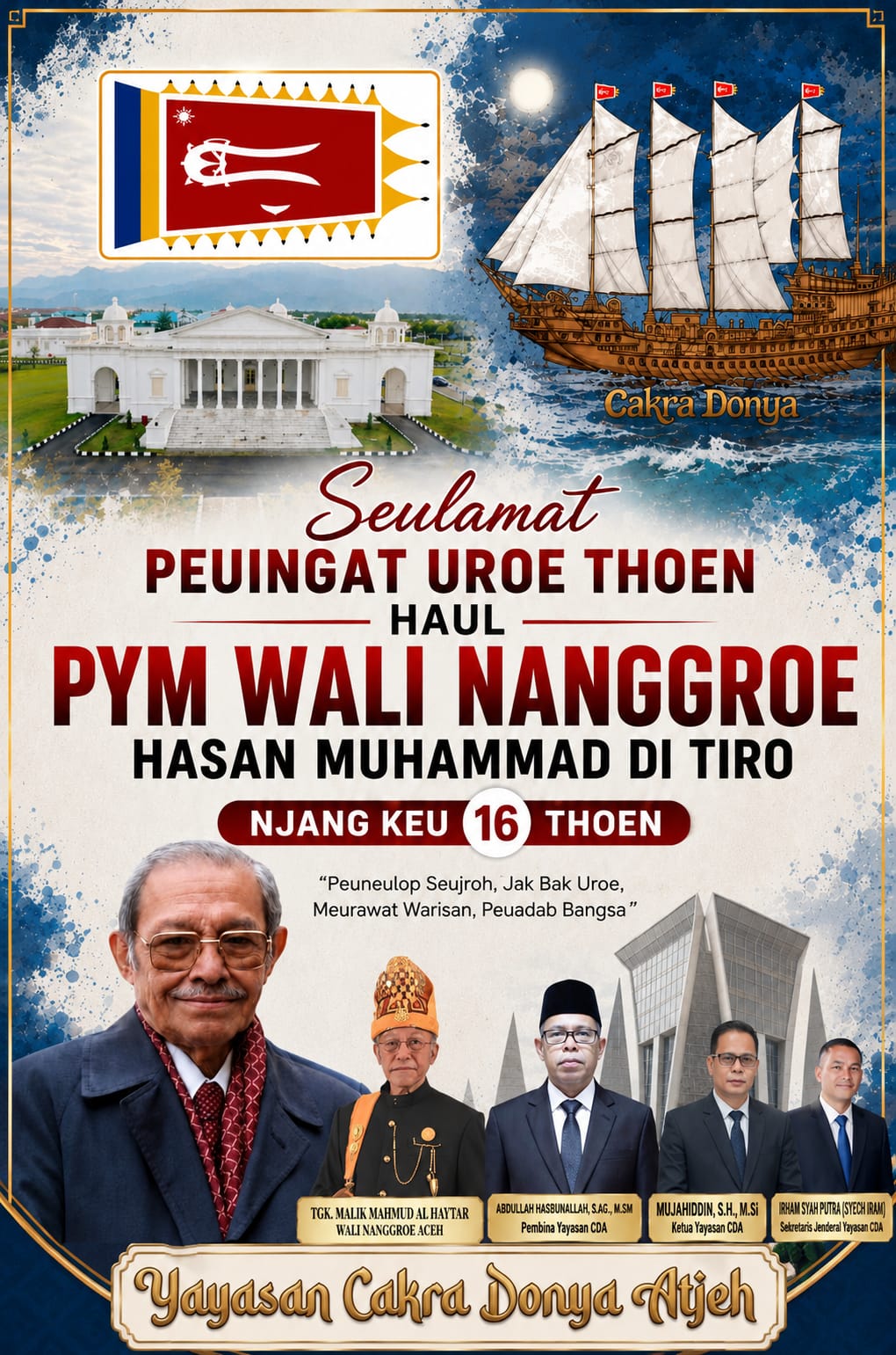 Yayasan Cakra Donya Atjeh Peringati Haul ke-16 Hasan Muhammad Di Tiro